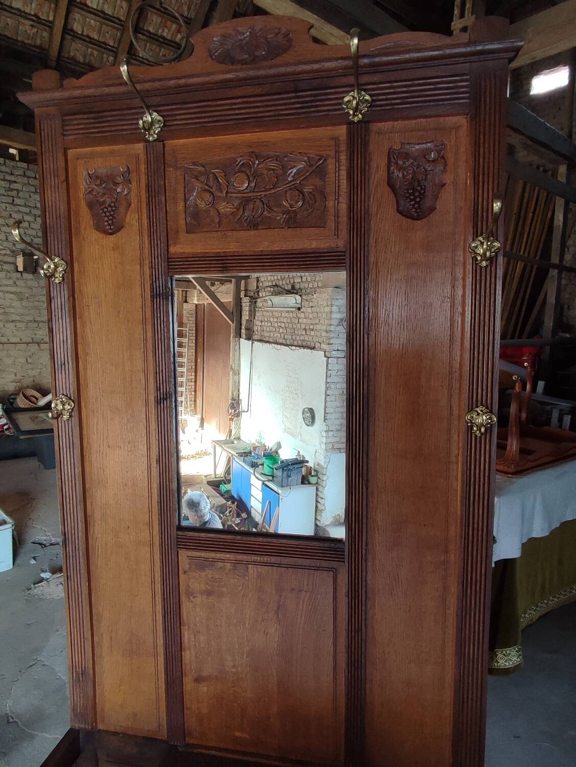 Cloakroom or old coat rack