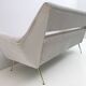 Gigi Radice Mid-Century Modern Italian Velvet Sofa for Minotti, 1950s