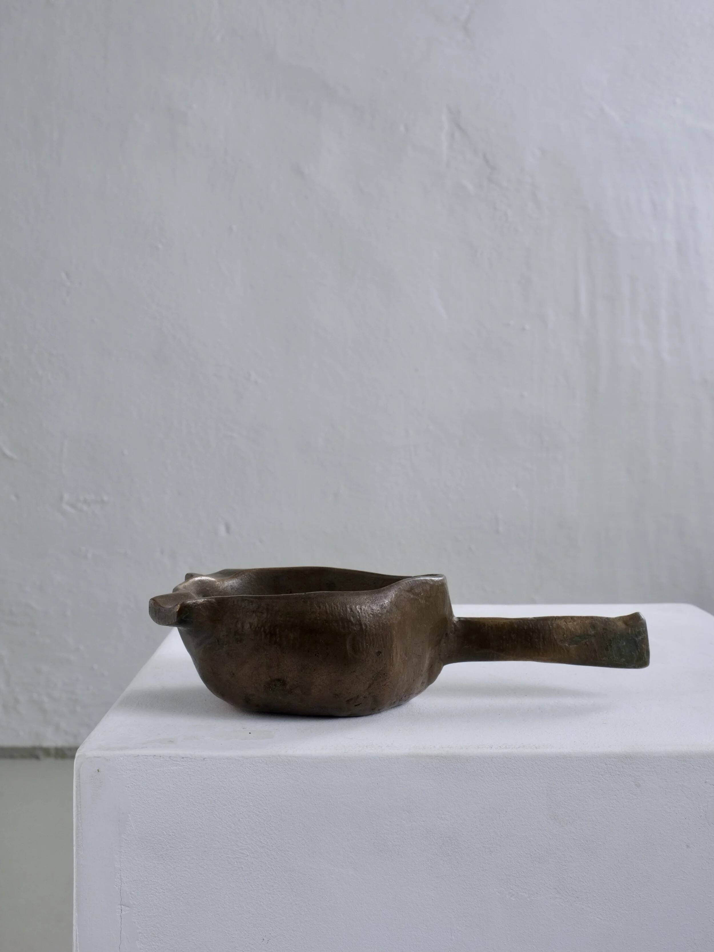 Brutalist bronze ashtray bowl | Germany | 1970s