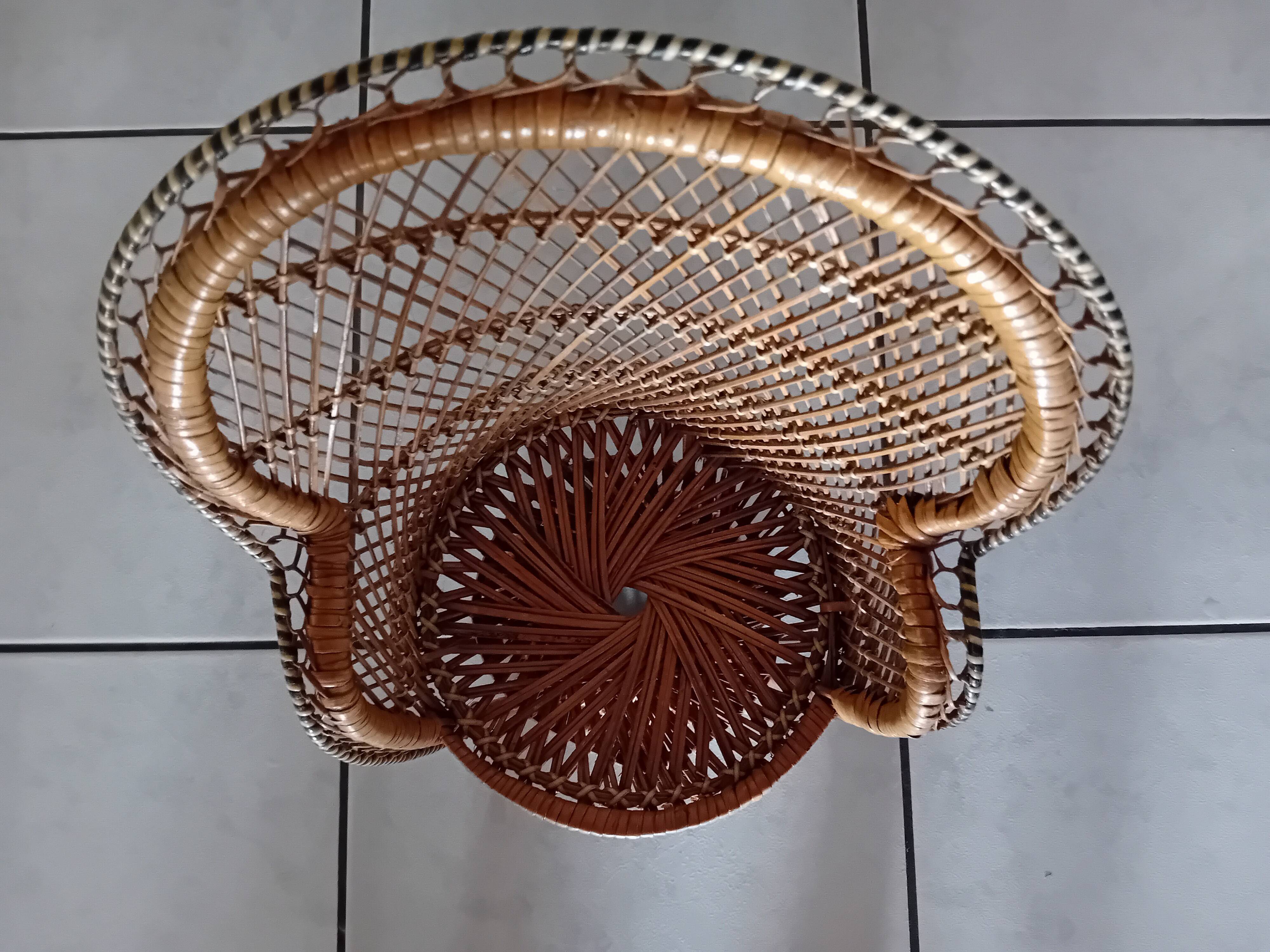 Small rattan armchair