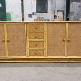 Rattan sideboard 1970