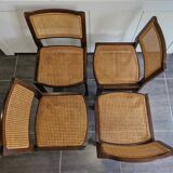 Set of 4 Baumann chairs, 1970s