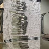 Set of plexiglass and stainless steel cutlery "Italy" from the 80s