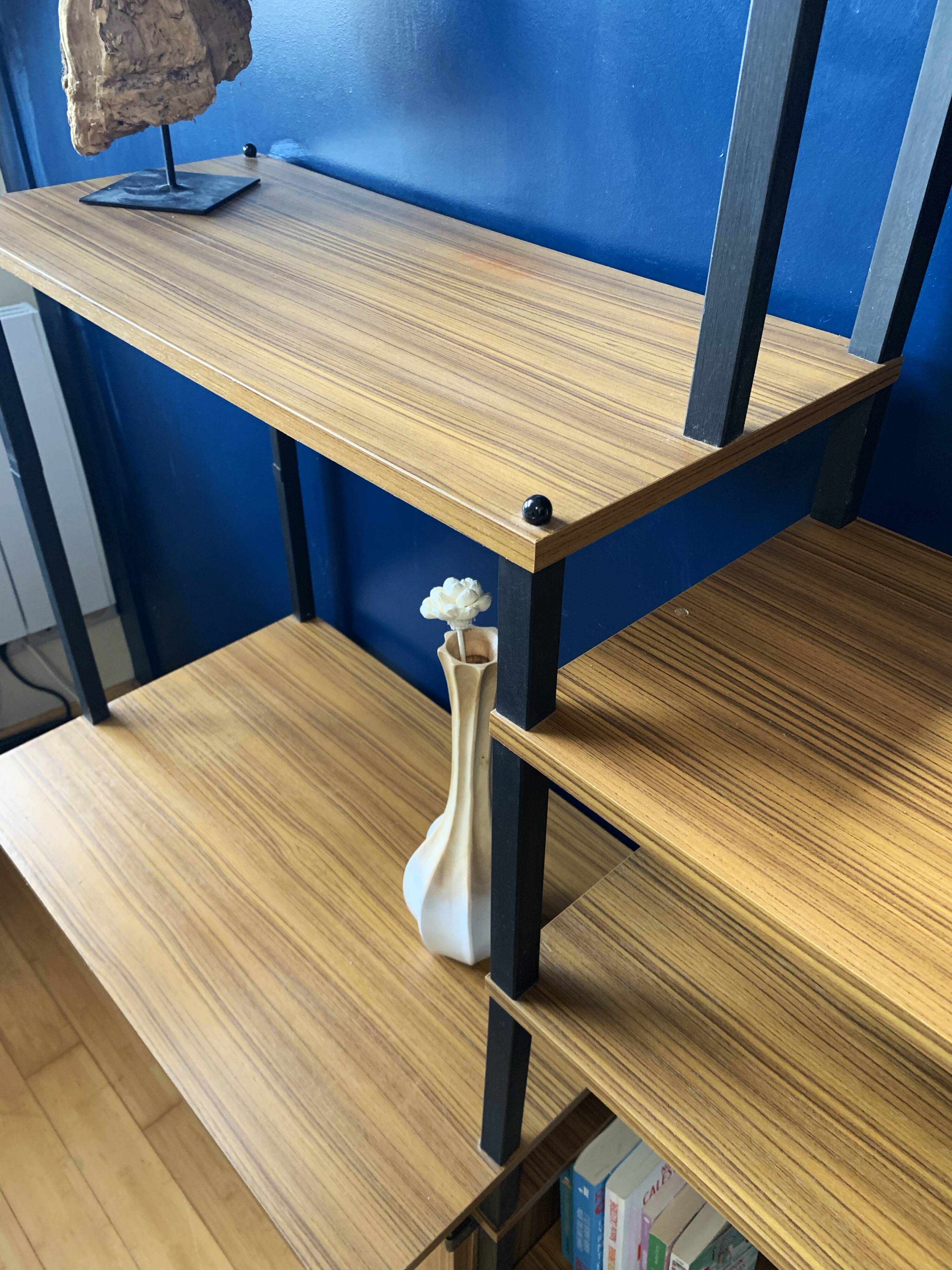 Modular vintage Scandinavian shelving unit, 1960s