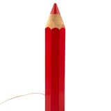 Pierre Sala, lampe de table postmoderne Pencil rouge, Ed. Vilac France années 1980