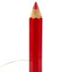Pierre Sala, postmodern red Pencil table lamp, Ed. Vilac France 1980s