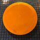Vintage orange round mirror 31cm