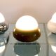 Chrome UFO lamp model c359 by LUCI, Italy 1970s