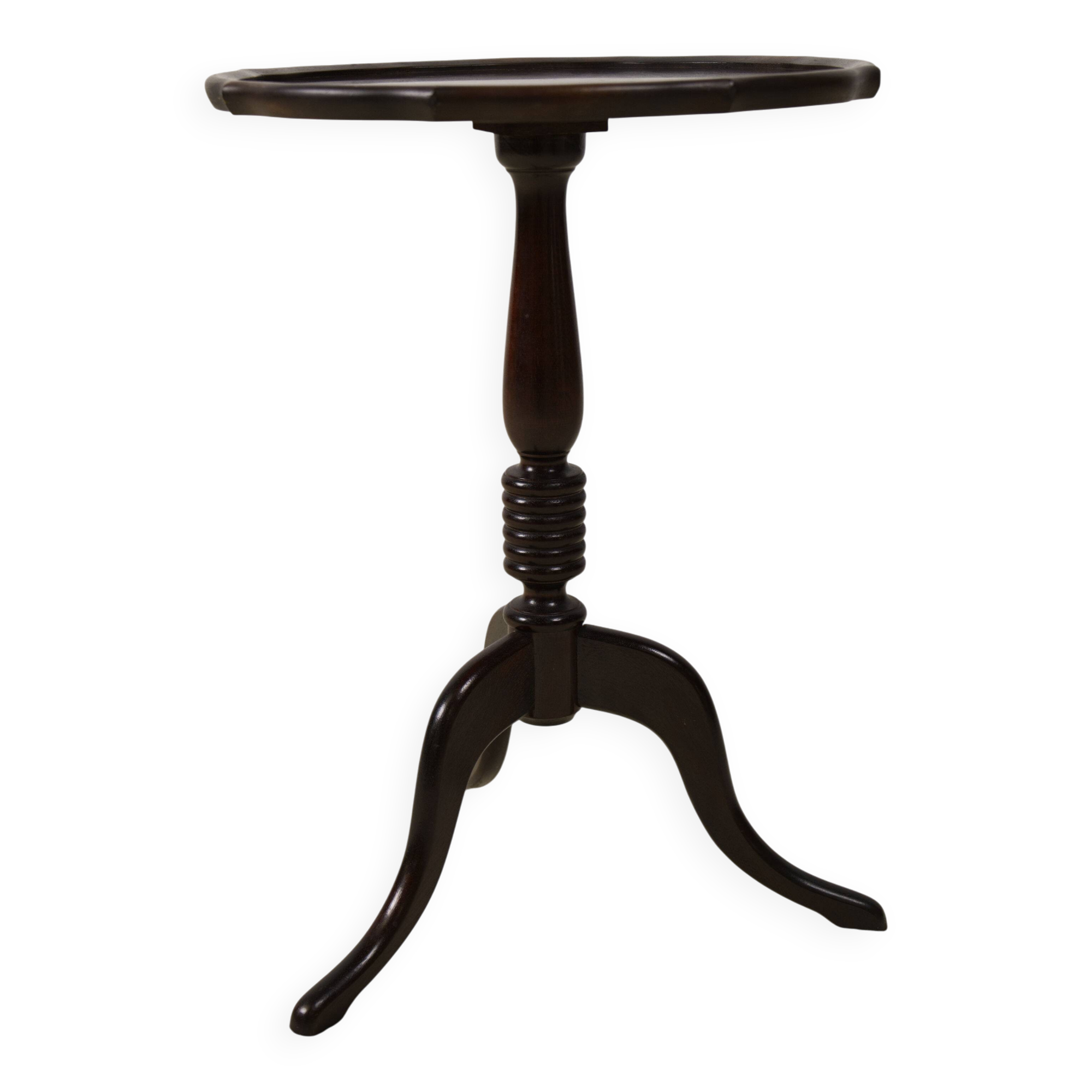 Table d'appoint en acajou dans le style d'Anton Kildeberg, Danemark années 1960.