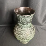 Patinated terracotta vase in ancient Greek style, 20th century.