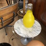 Large glass bottle lamp from the 70s
