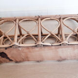 Rattan bottle basket, 50s