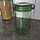 Bocal en verre vert Solidex 1L