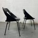 Paire de fauteuils Louis Paolozzi noir