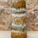 Antique ceramic roller vase beige brown west germany vintage