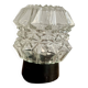 Diamond-point molded glass ceiling light, 1960