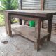 Mid-Century vintage carpenter's workbench