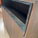 Art Deco Office Cabinet in Limed Oak from De Coene, 1935