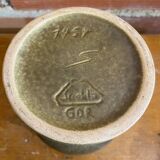 Chalice tankard antique strehla grey stoneware gdr germany vintage