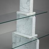 Carrara marble and glass library - 1970