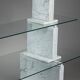 Carrara marble and glass library - 1970