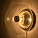 Glass wall lamp from the 60s/70s Glashütte Limburg