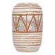 Vintage medium white geometric west germany vase scheurich