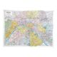 Vintage map 1970 Paris and its neighborhoods