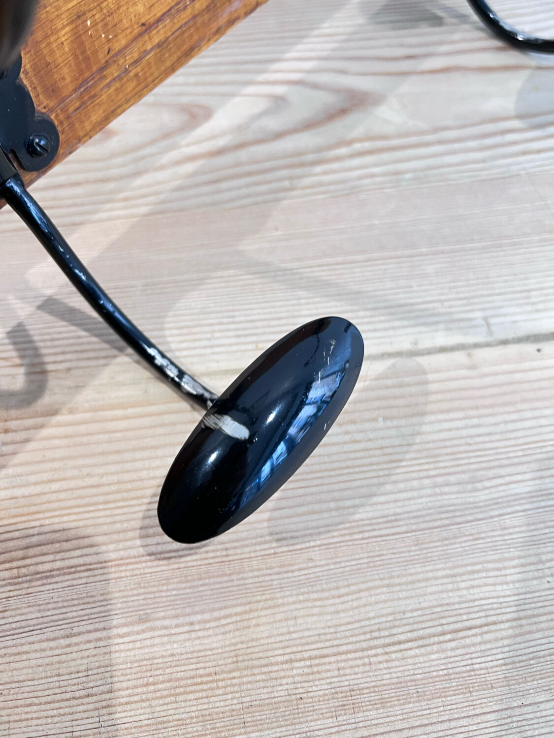 Wood and metal hooks