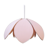 Hanging Altus Robert de Schuytener, lotus flower lamp, vintage pink 60s brass