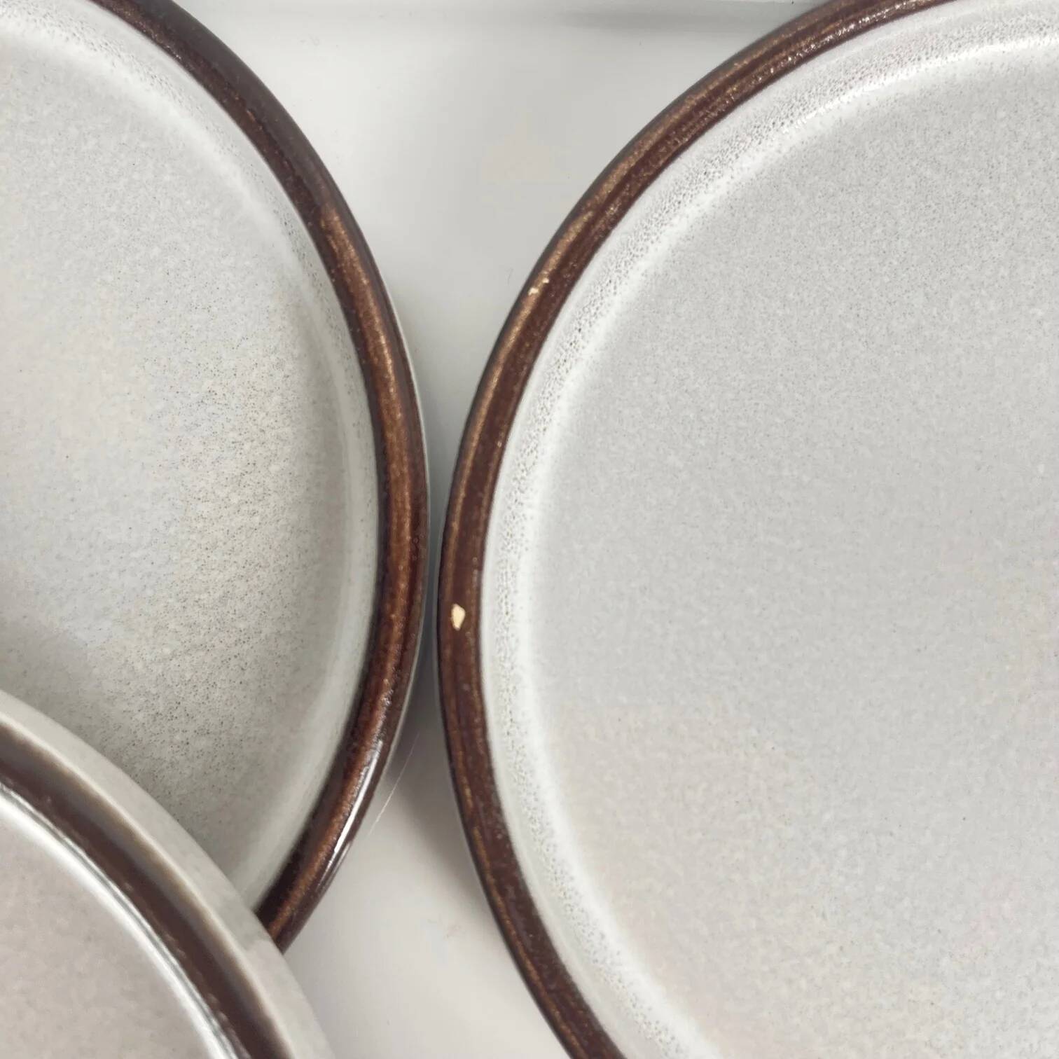 Lot de 10 assiettes à pain / Tapas Niderviller en grès
