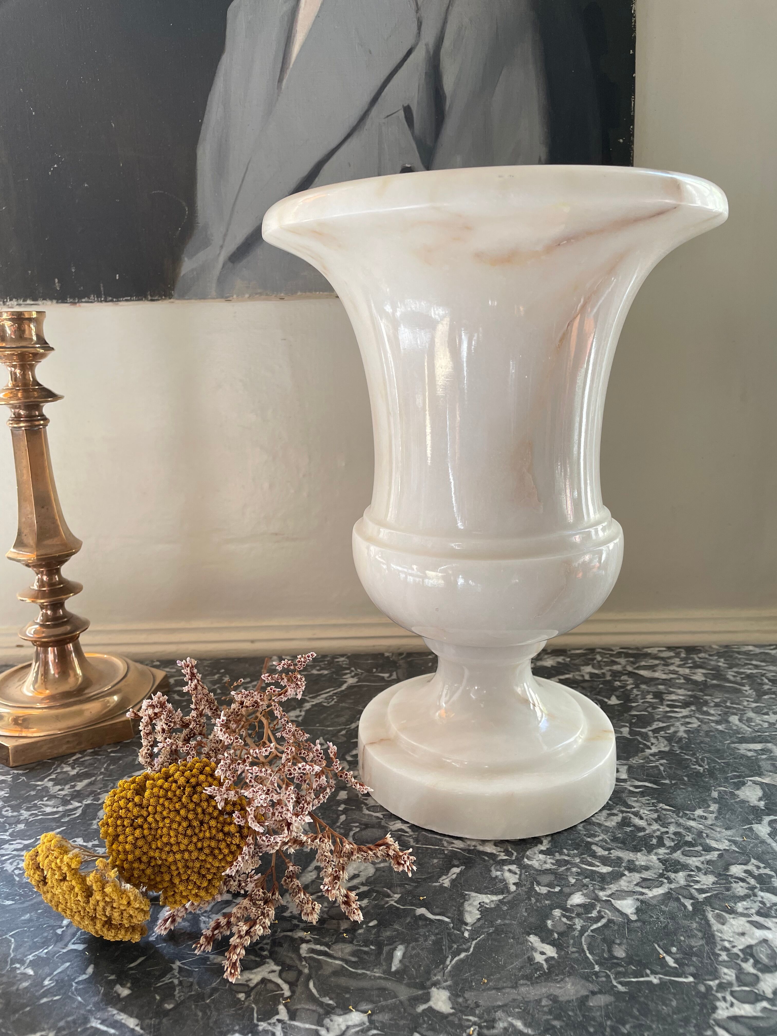 Medici vase in white marble