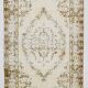 Tapis persan à motif oriental crème et beige 5x8, 150x250 cm