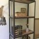 Industrial wood and iron shelf