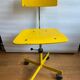 Yellow wooden workshop chair