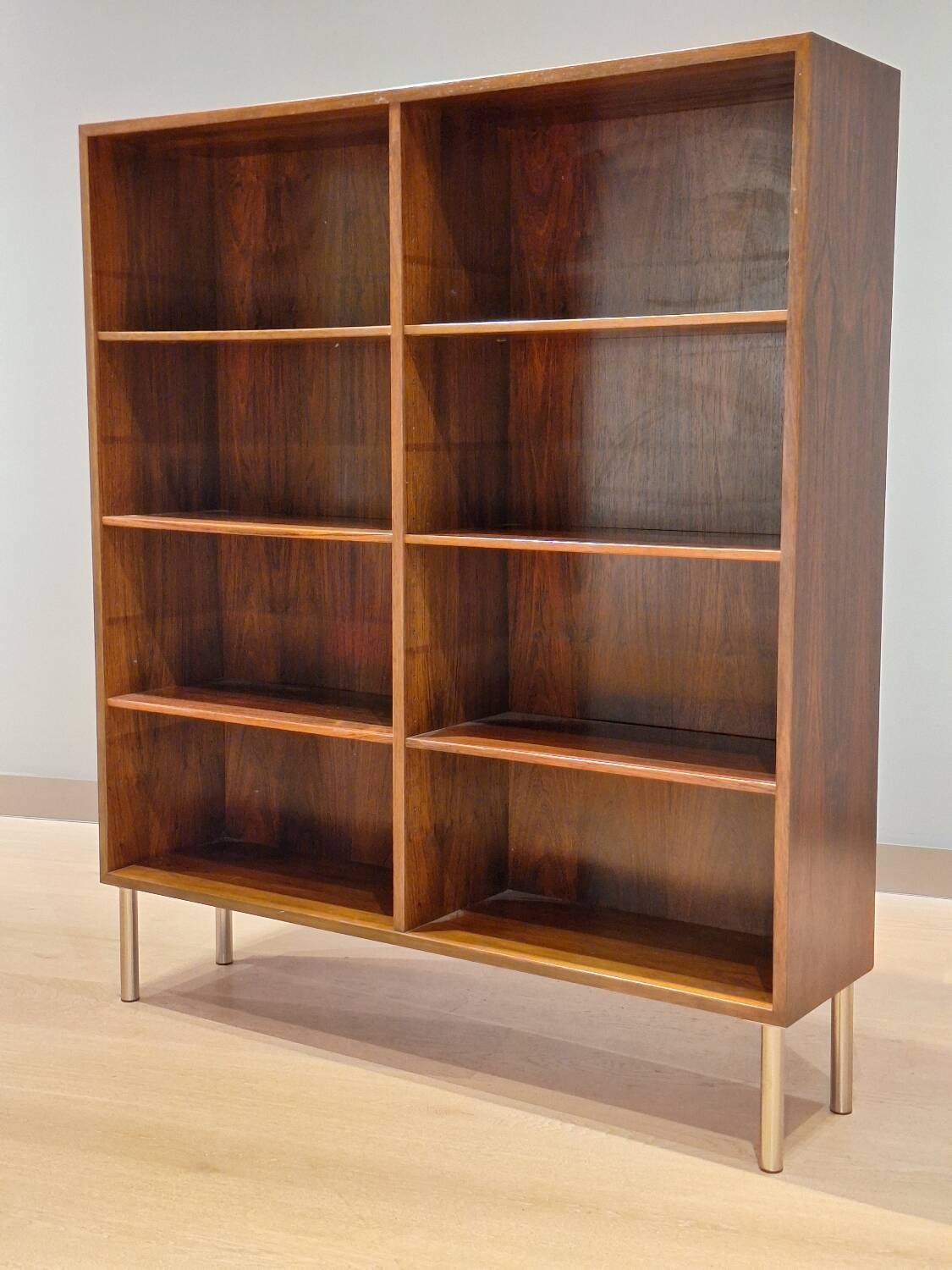 Vintage rosewood bookcase designed by Omann Jun