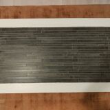 Handcrafted wood and stone coffee table