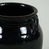 Hú - Pot à confit chinois émaillé noir n°7