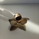 Metal candle holder, handmade object 1940-50
