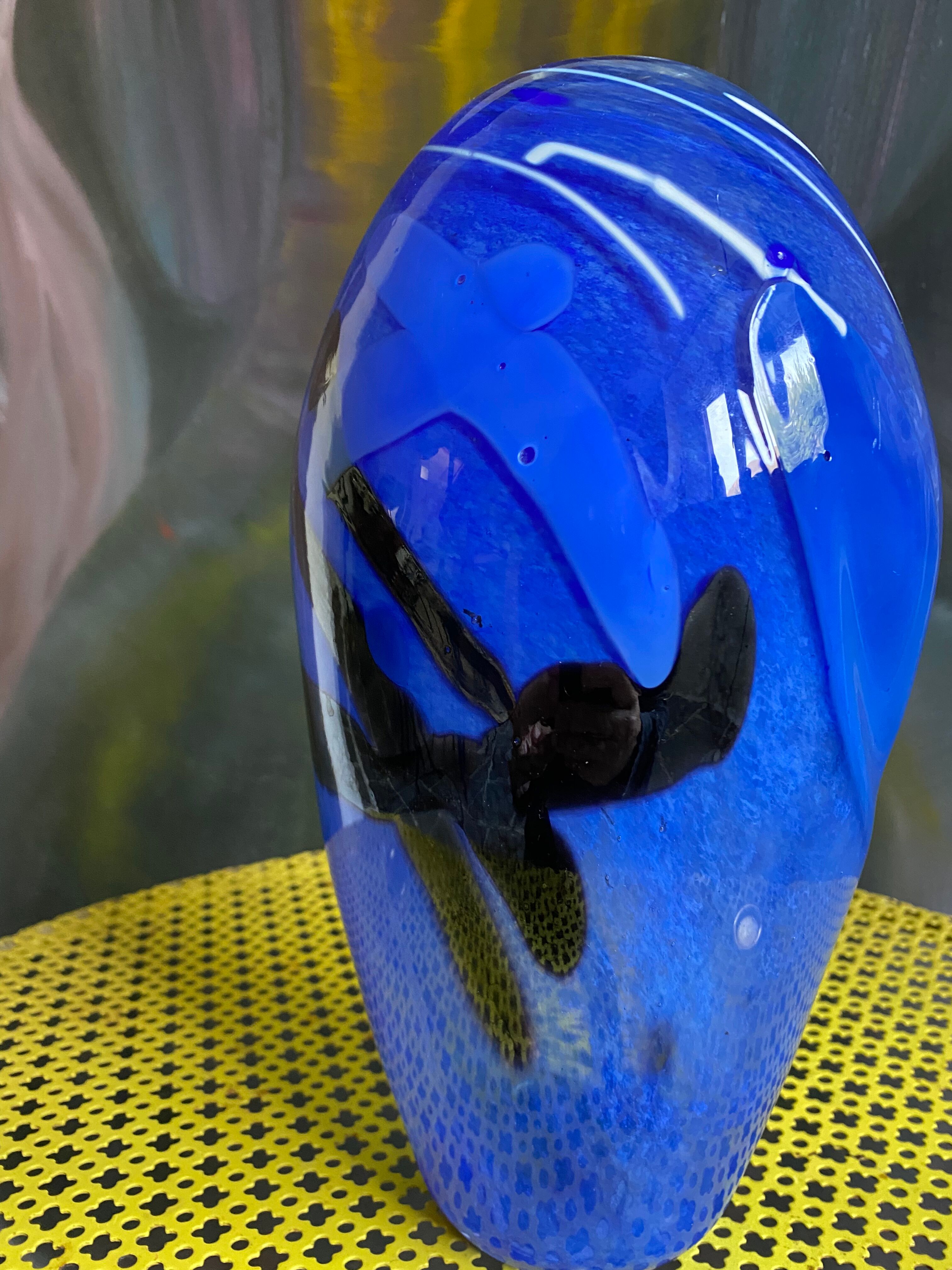 Murano vintage glass vase 80s/90s