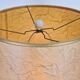 Vintage Organic Ribbed Plaster Table Lamp, 1970s