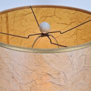 Lampe de table en plâtre ribbé vintage, années 1970