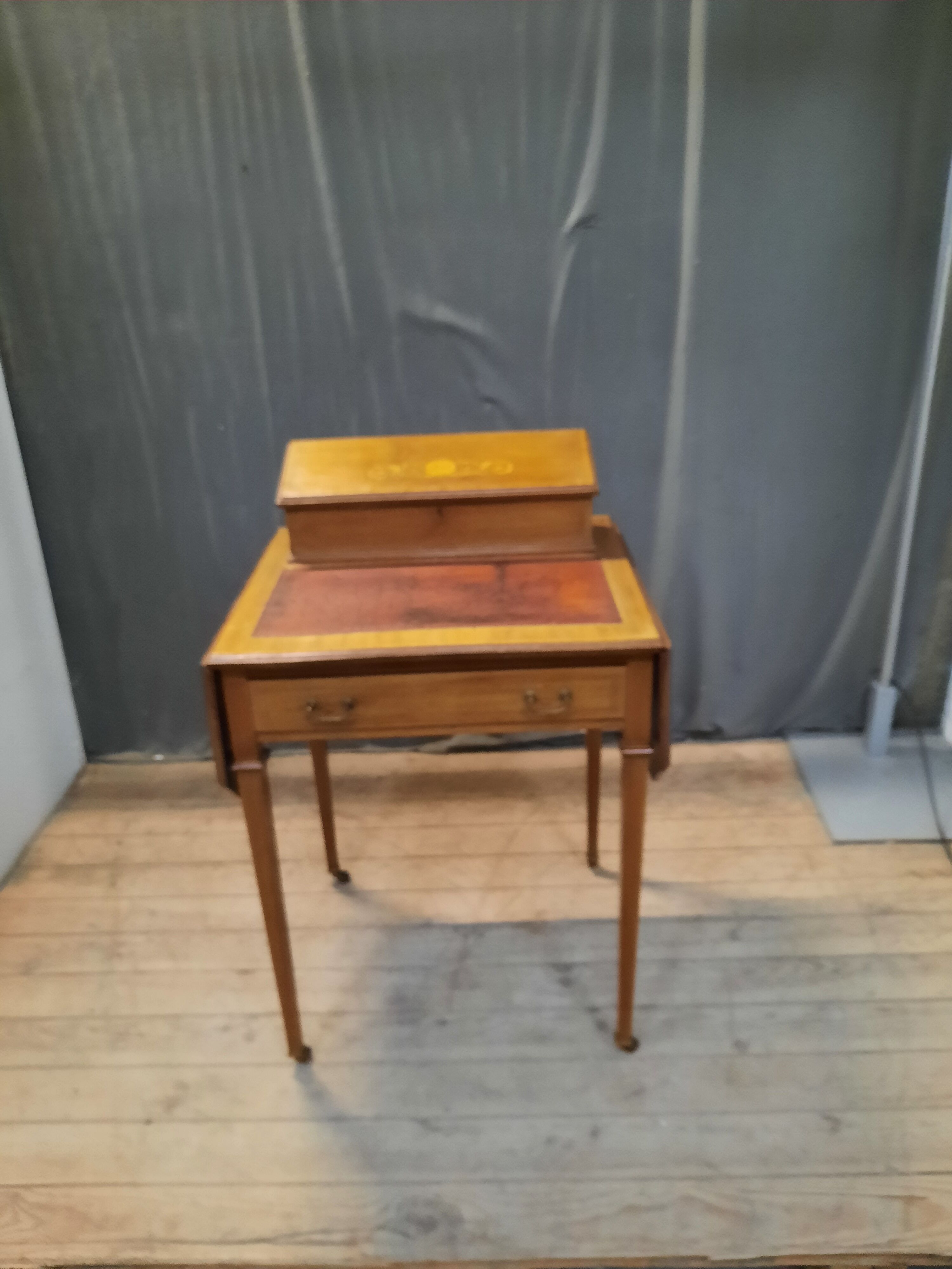 English tiered Burreau and 2 lids