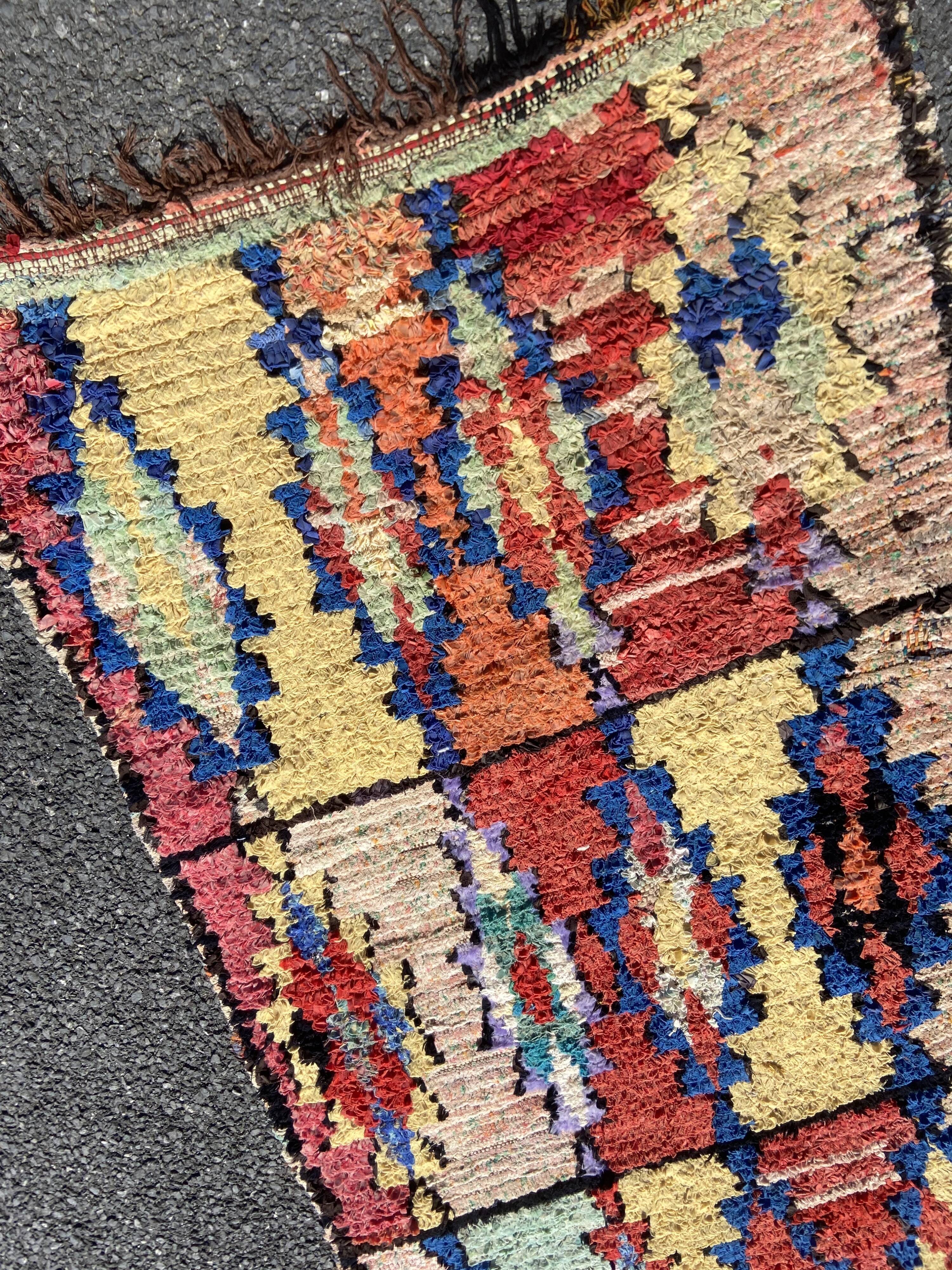 Berbere boucherouite carpet 95x220 cm