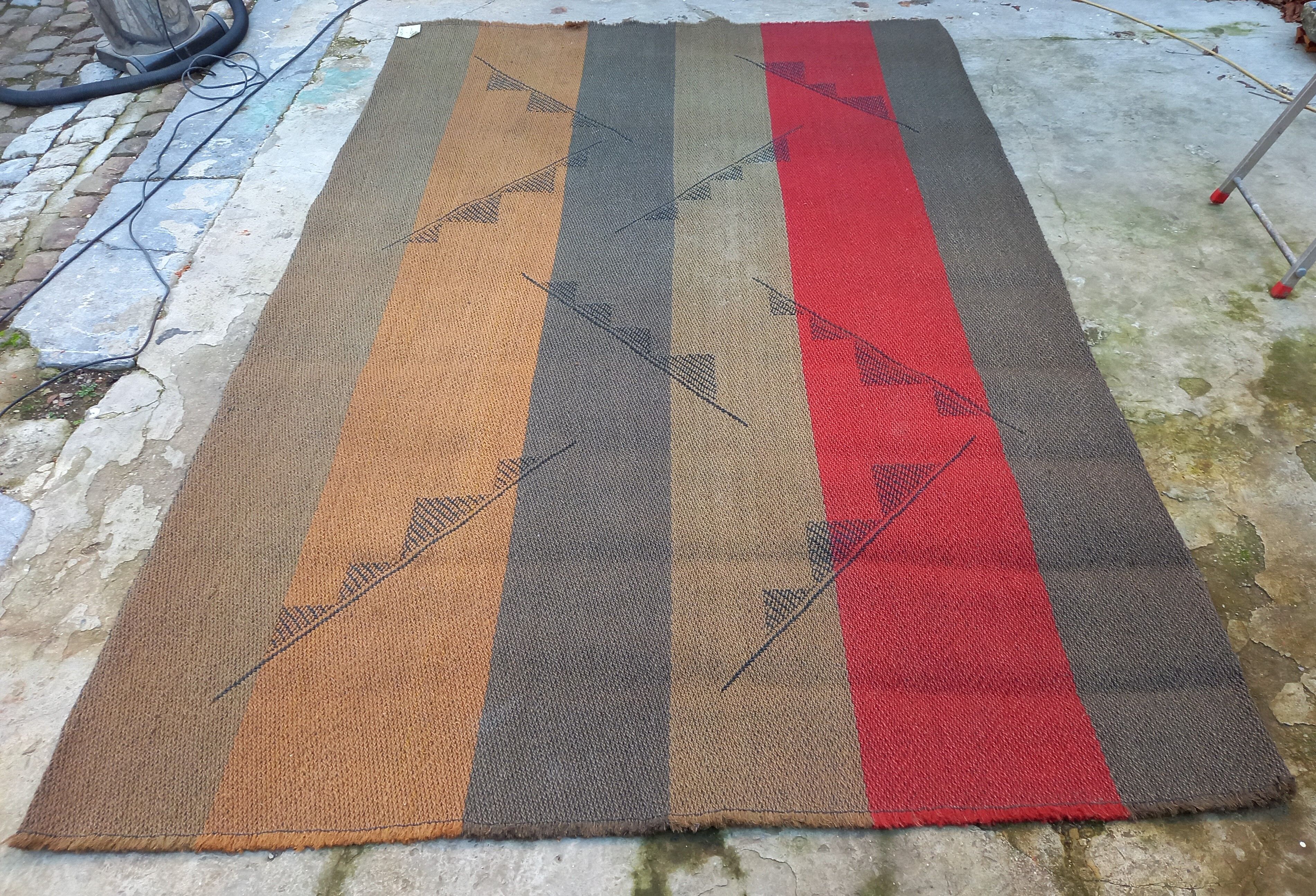 Jute style carpet 193 x 295 cm