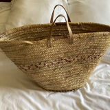 Vintage straw basket