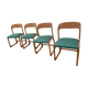Series of 4 chairs Baumann 60s