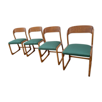 Series of 4 chairs Baumann 60s