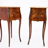 Unique bedside tables, France, circa 1920.