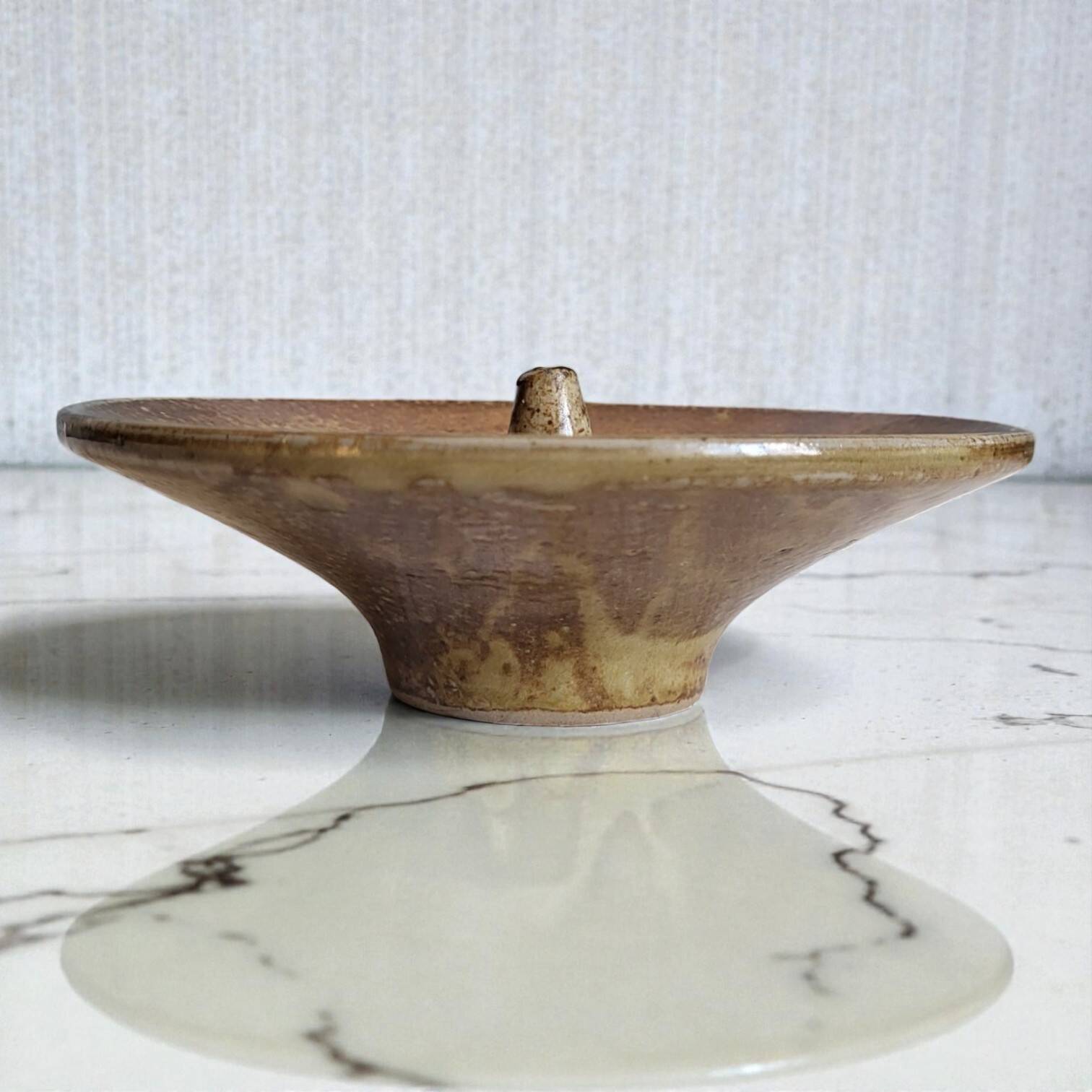 Taizé stoneware oil lamp - Daniel de Montmollin